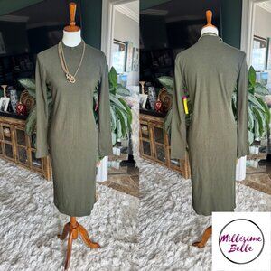 Catherine Olive Green Fitted Dress
